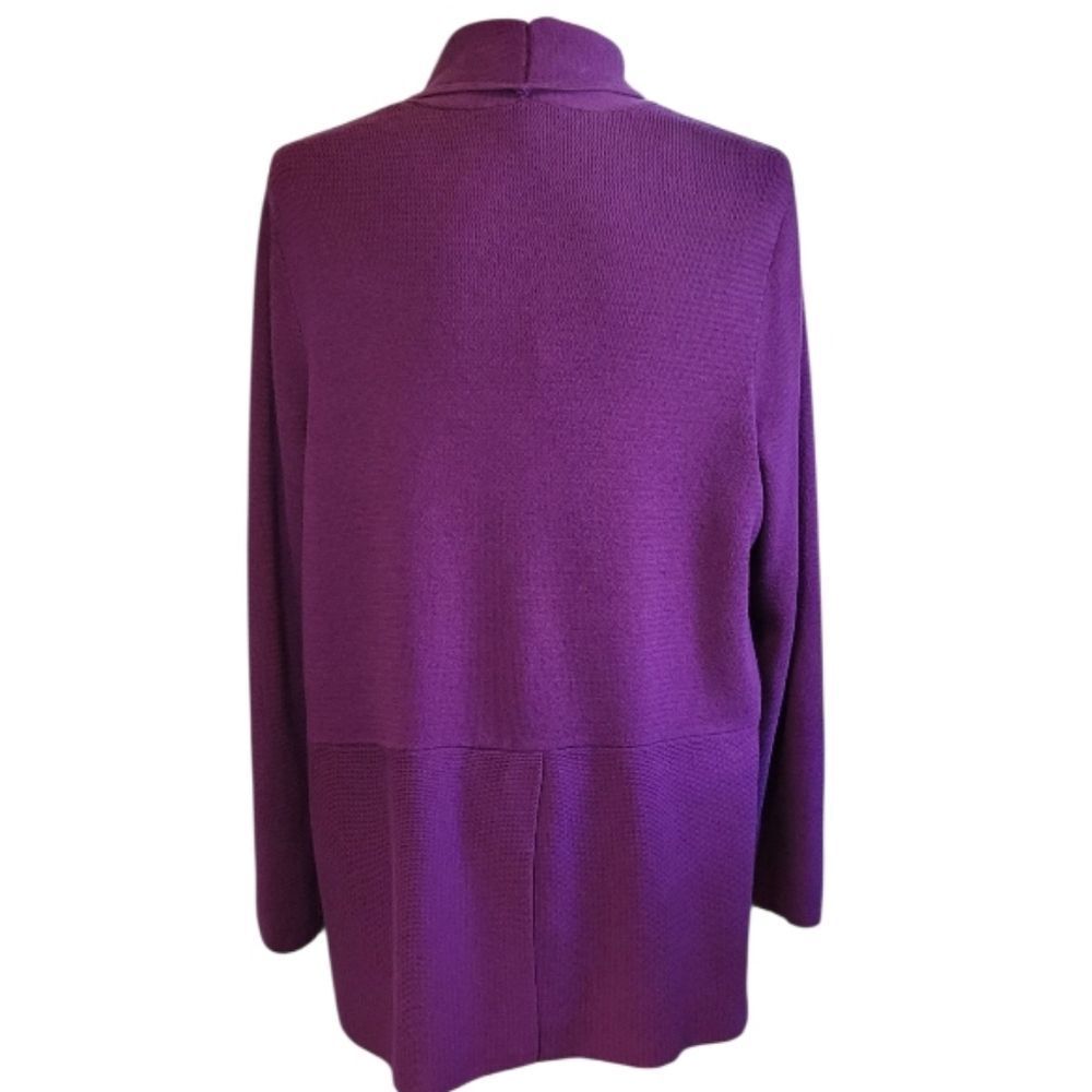 Talbots Vibrant Purple Open Women's Cardigan Size 1X - Picture 3 of 6